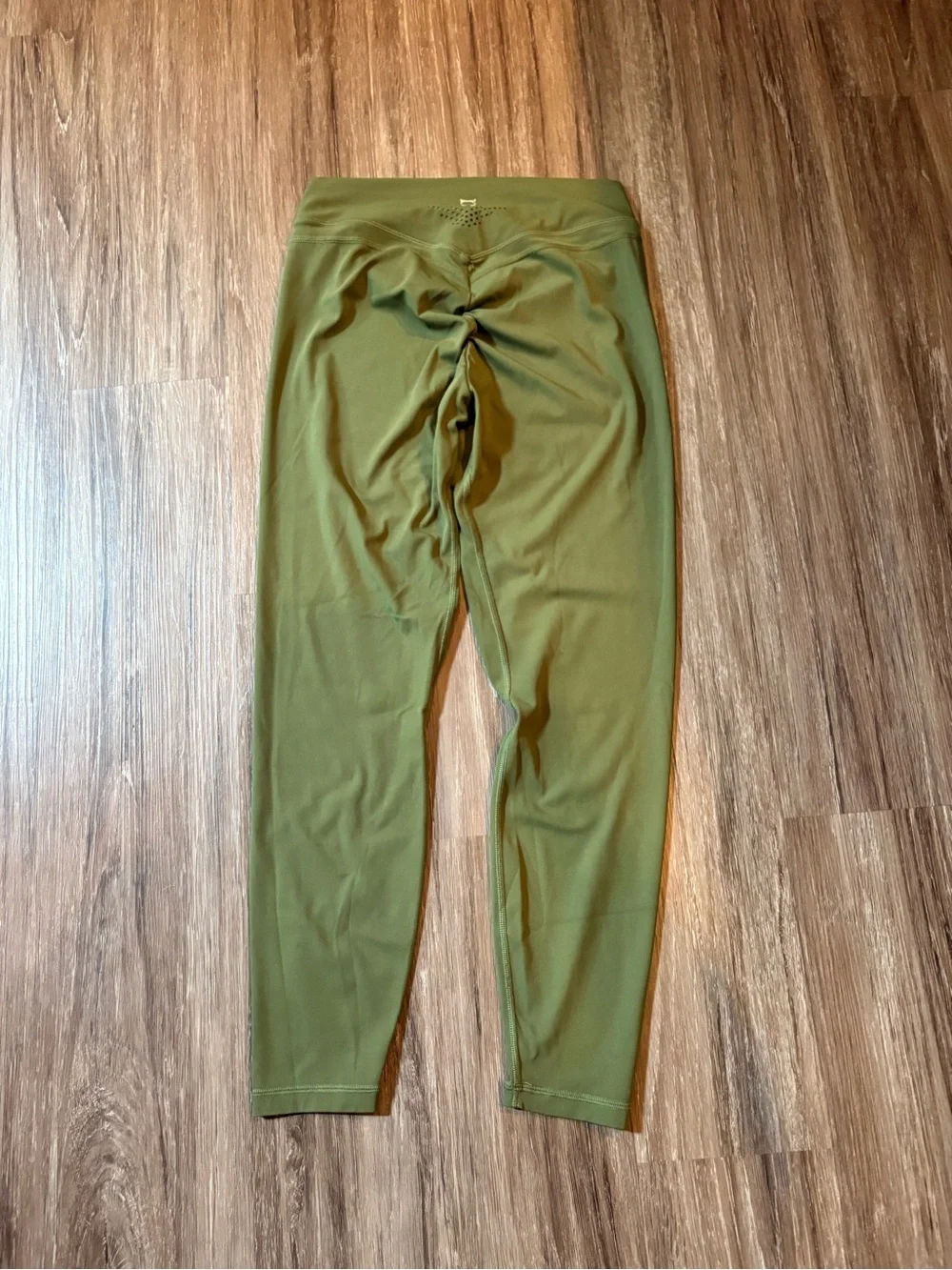 Girls Olive Green Stretch Active Leggings